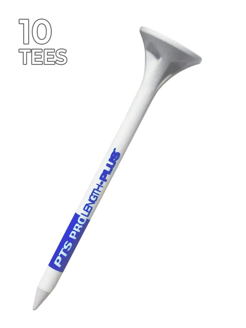 PrideSports 3-1/4" MaxxPro Oversized Plastic Golf Tee, 10 ct, White - Image 2